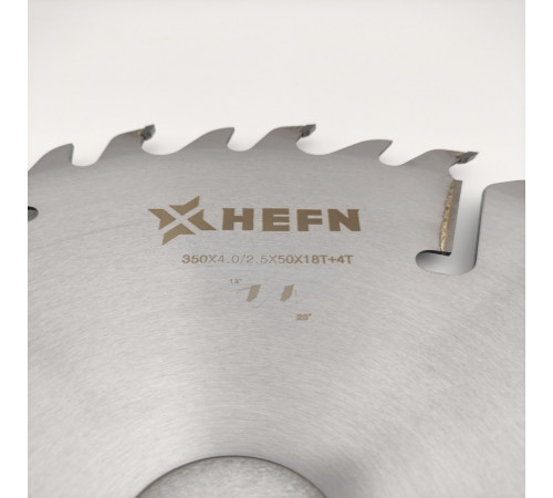 Пильный диск по дереву Диск пильный 350x50x4.0/2.5 z18+18+4 WZ HEFN