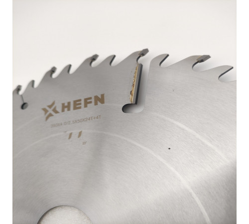 Пильный диск по дереву Диск пильный 350x50x4.0/2.5 z24+4 HEFN