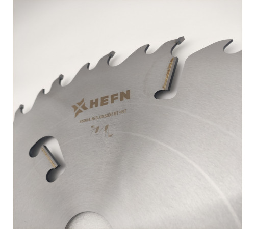 Диск пильный 450x50x4.6/3.0 z18+18+6 (Хвоя, Береза) HEFN