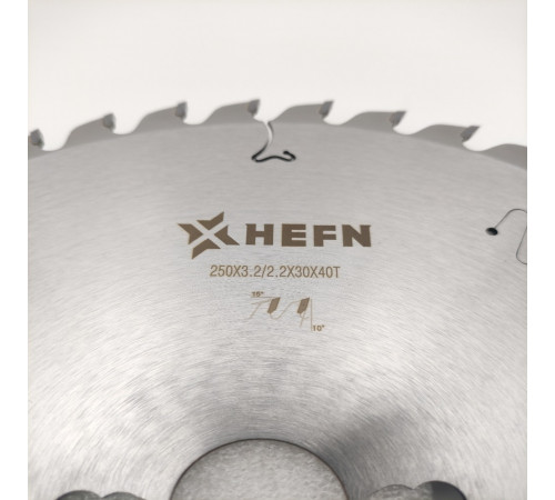 Пильный диск по дереву Пильный диск 250x30x3.2/2.2 Z40 WZ HEFN
