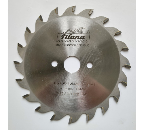 Пильный диск по дереву 140x2.6/1.6x20 z20  91 WZ