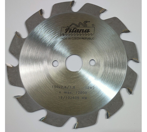 Пильный диск по дереву 150x2.6/1.6x20 z12  91 WZ