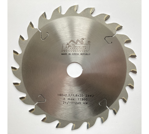 Пильный диск по дереву 160x2.2/1.6x20 z24  91 WZ
