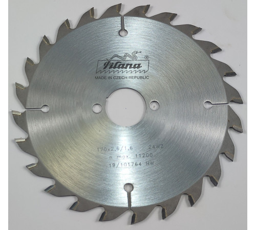 Пильный диск по дереву 170x2.6/1.6x30 z24  91 WZ