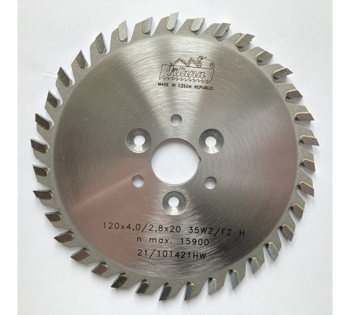 Пильный диск по дереву, МДФ, ДСП 120x4.0/2.8x20+3/4, 5/35 z35  81 WZ/FZ H CNC
