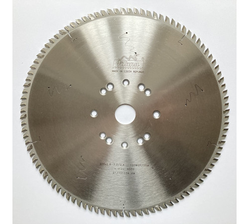 Пильный диск по дереву, МДФ, ДСП 300x2.9-3.2/2.4x30 z100  81 WZF/SSW CNC