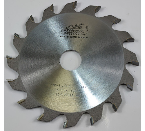 Пильный диск пазовый по дереву 180x6.0/3.5x30 z16  92 FZ