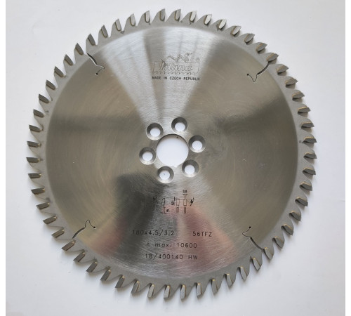Пильный диск по алюминию, пластику Пильный диск по алюминию 180x4.5/3.2x20 z56  87 TFZ P