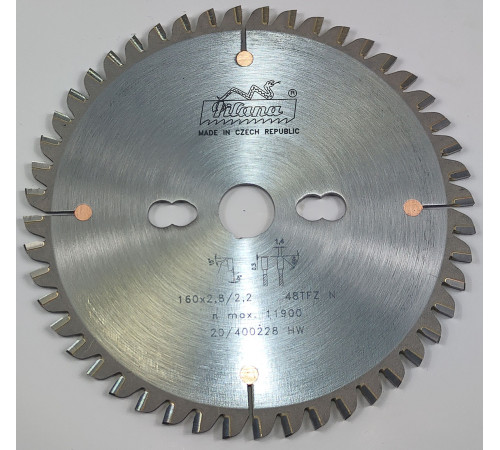 Пильный диск по алюминию, пластику Пильный диск по алюминию 175x2.2/1.8x20 z68 87.1 TFZ N
