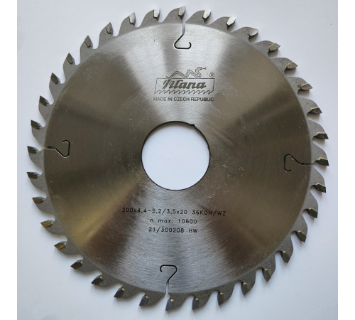 Пила дисковая TCT "Pilana" 200x4.4-5.2/3.2x45 z36  93 KON/WZ