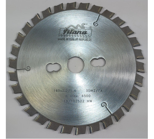 Пильный диск для резки сэндвич панелей  160x2.2/1.6x20 z30  88 WZ/FA