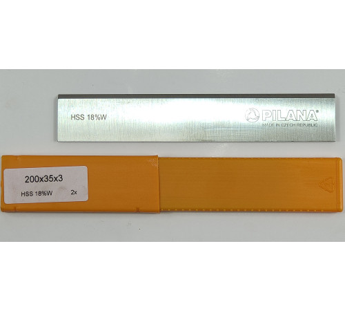 Нож строгальный "Pilana" HSS W18% 200х35х3