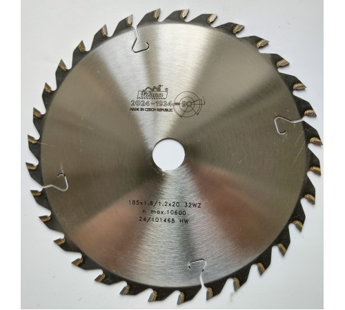 Пильный диск по дереву 185x1.8/1.2x20 z32 51 WZ