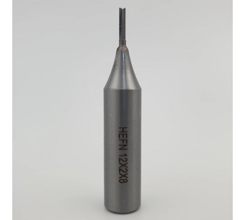 Фреза твердосплавная пазовая чистовая D=4 I=12 L=50 S=8 Z2+1