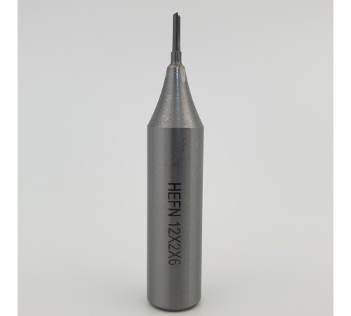Фреза твердосплавная пазовая чистовая D=2 I=6 L=50 S=12 Z2+1