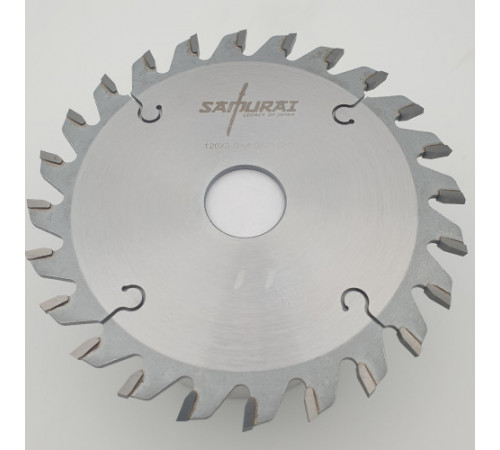 Пильный диск подрезной конический по ДСП 120x3.0-4.0/2.2x22 Z24T ST2 RED SAMURAI